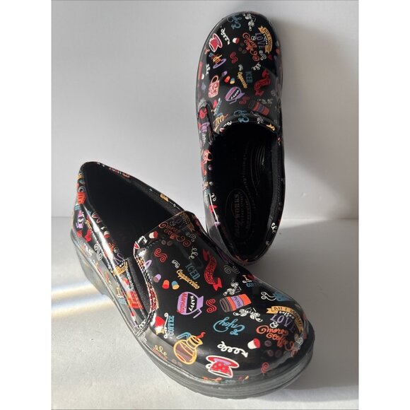 Women’s Easy Works Round Clogs Size 11 M Black Multicolor Mule Street - Picture 11 of 16